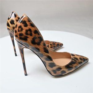 💋RESERVED: FSJ LEOPARD PRINT POINTED TOE  HIGH HEEL STILETTO PUMPS!!!